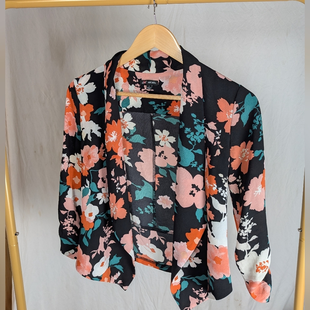 Floral Spring Tailored Blazer - Light Weight Sz Small